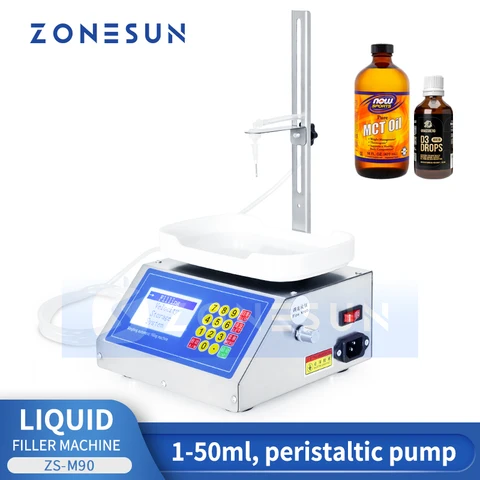 ZONESUN полуавтоматическая машина для взвешивания жидкостей, парфюмерный жидкий раствор, лак для ногтей, Маленькая мастерская, технические характеристики