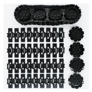 Технический экскаватор гусеничного трека MOC, аксессуары для колес танк, кирпичная игрушка, совместимые технические детали