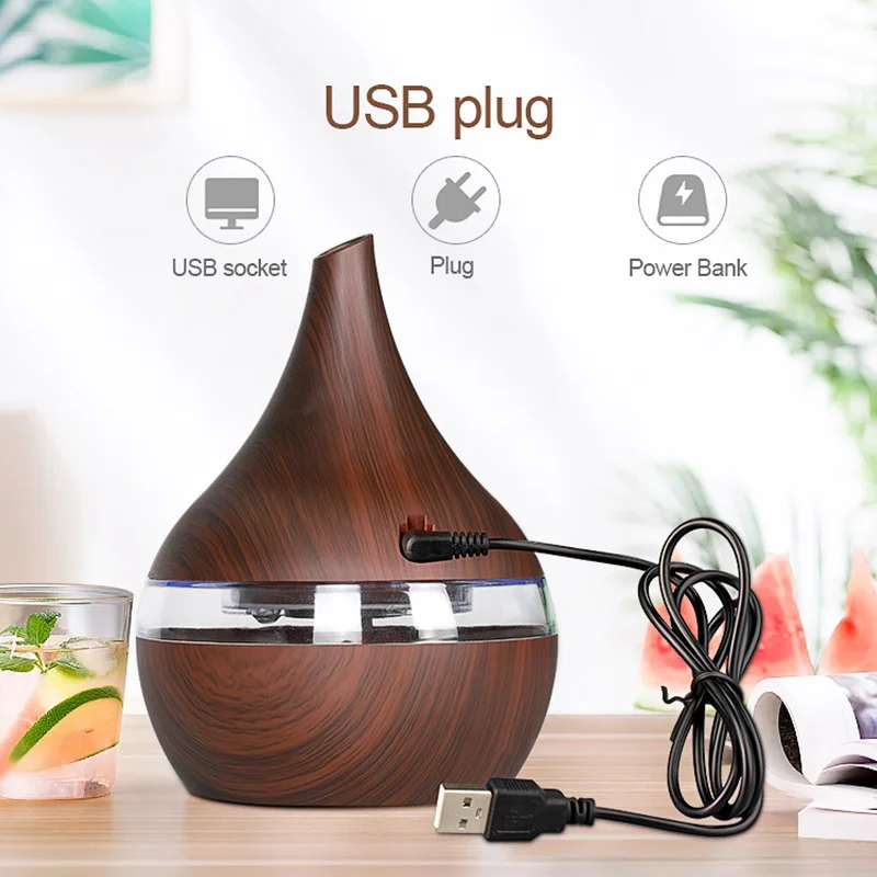 

USB-увлажнитель воздуха ультразвуковой для дома и офиса, 300 мл, 5 В