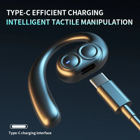 Bluetooth-наушники с крючком LX09, водонепроницаемые, с микрофоном