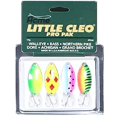 

Tackle Little Cleo Fishing Lure Spoons Pro Pack 2/5 oz.