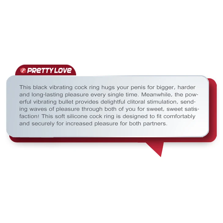 Вибрирующее кольцо на пенис Pretty Love секс-игрушки для мужчин пениса вибратор