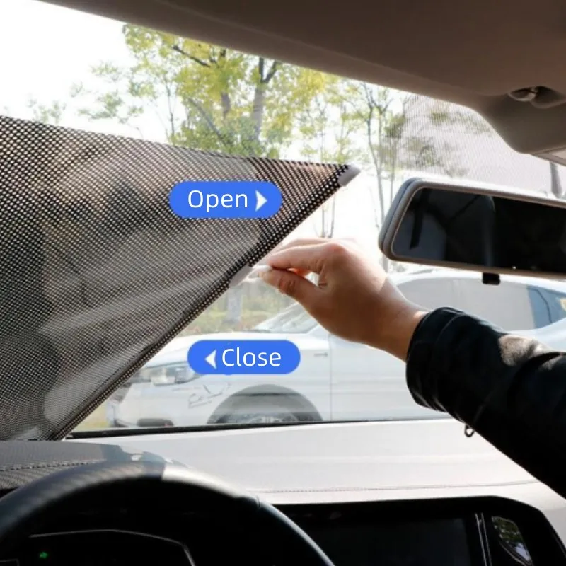 

Солнцезащитный козырек на лобовое стекло автомобиля, автоматический выдвижной автомобильный козырек, теплоизолирующая занавеска, солнцезащитный козырек на лобовое стекло автомобиля, УФ-защита