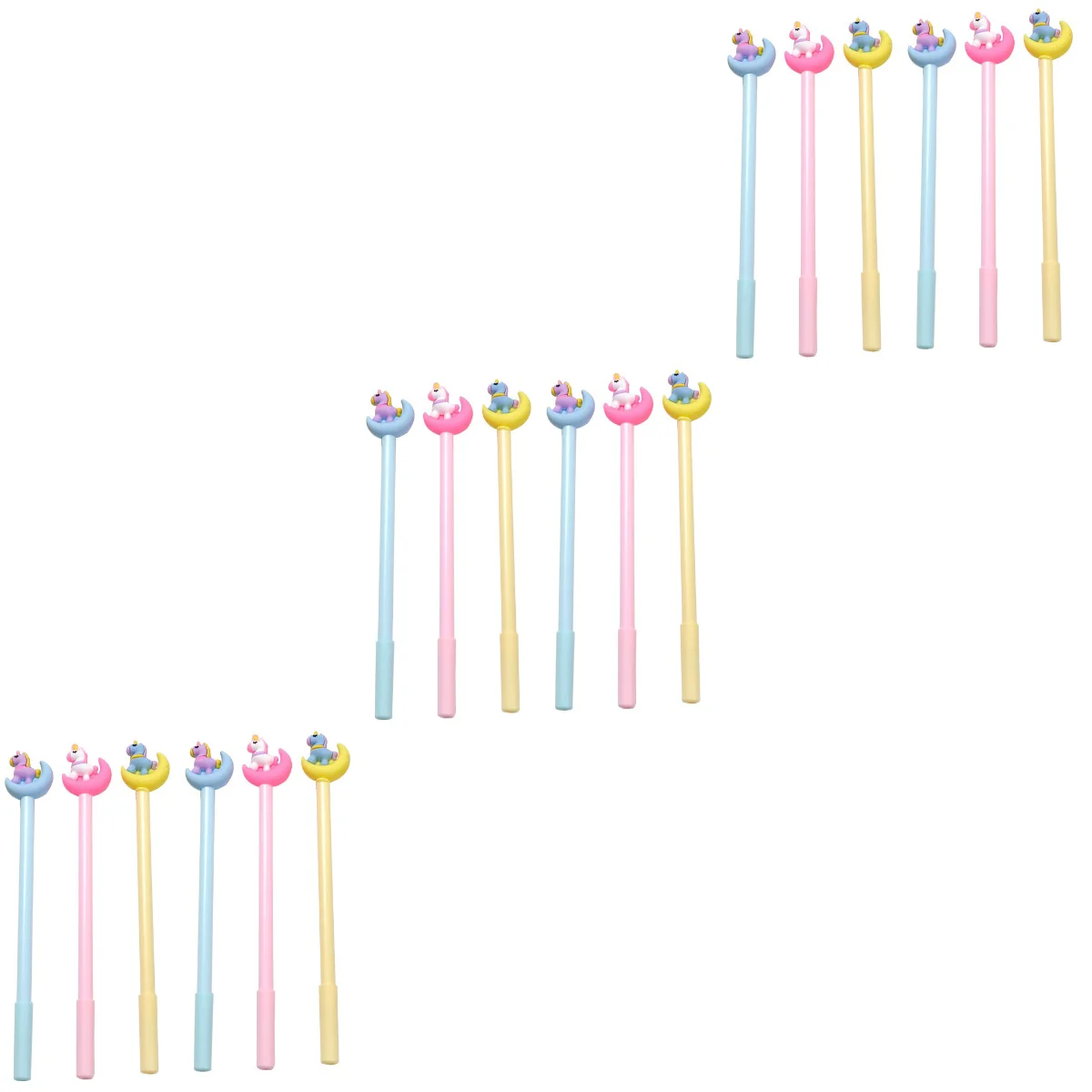 

36 Cartoon Moon Black Pens Student Supplies Pen Boys Writing Pen Kids Gift for Office
