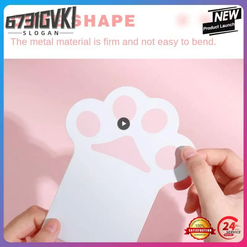 

Book Support Cute Baffle Cat Paw Metal Bookcase Desktop Supplies School Supplies Bookshelf Cartoon Multifunction Book Stand