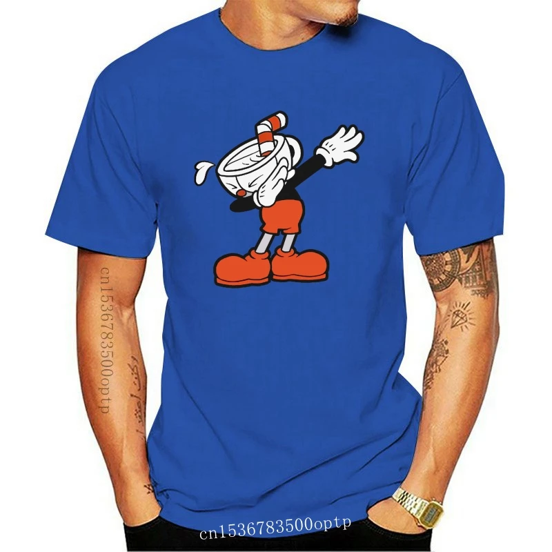 

Camiseta de Cuphead Dab para hombre, taza de mugman, dab, dabbing, meme, novedad