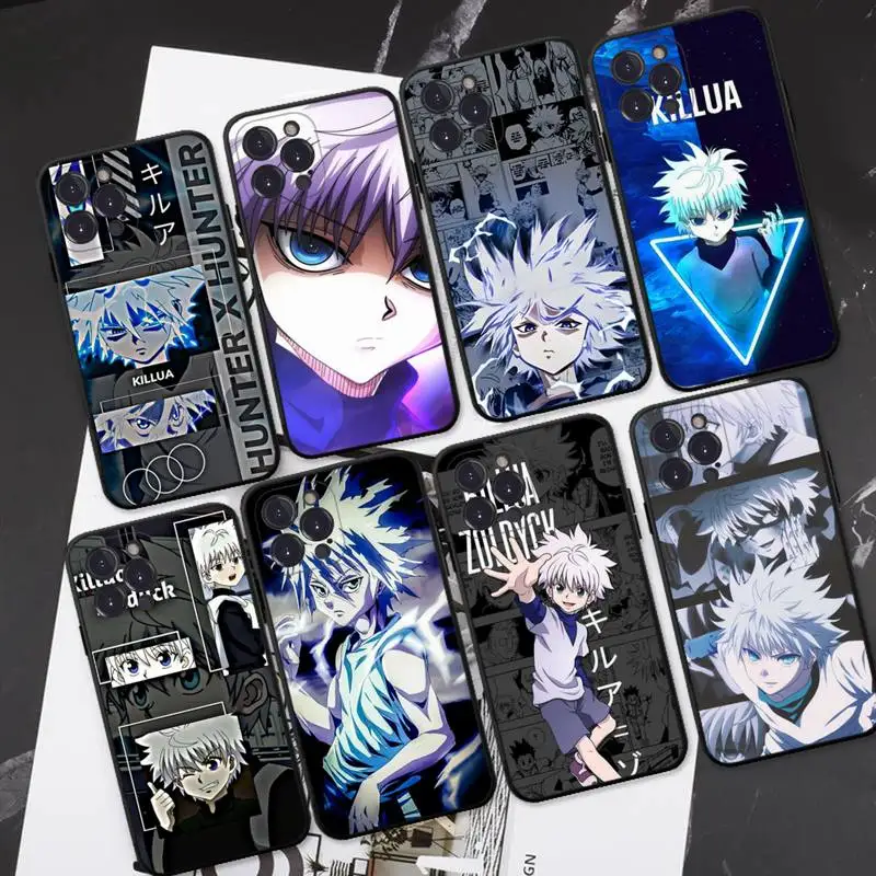 

RuiCaiCa Hunter X Hunter Killua Phone Case For iPhone 8 7 6 6S Plus X SE 2020 XR XS 14 11 12 13 Mini Pro Max Mobile Case