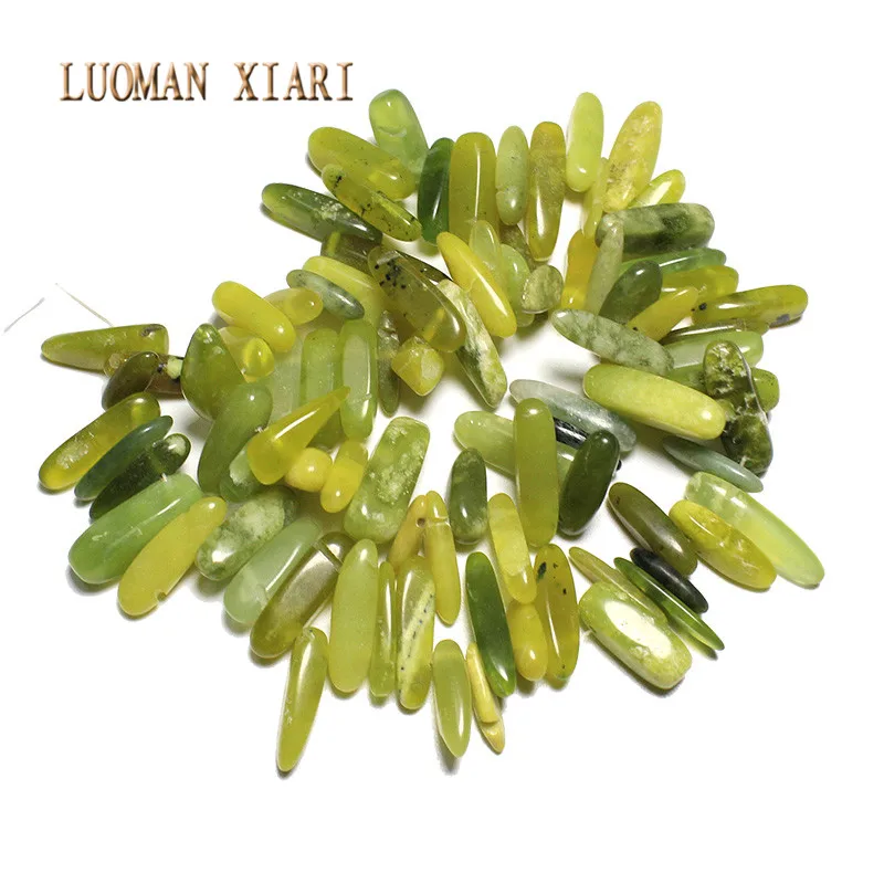 

Wholesale 12-18 mm Irregular Stick Shape Natural Lemon Stone Beads For Jewelry Making DIY Necklace Bracelet Strand 15''