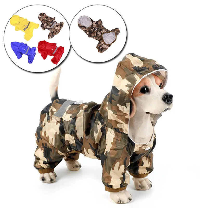 

Dog Raincoat Reflective Pet Clothes Dog Clothing Waterproof Jumpsuit Jacket Yorkie Poodle Bichon Pomeranian Schnauzer Corgi Coat