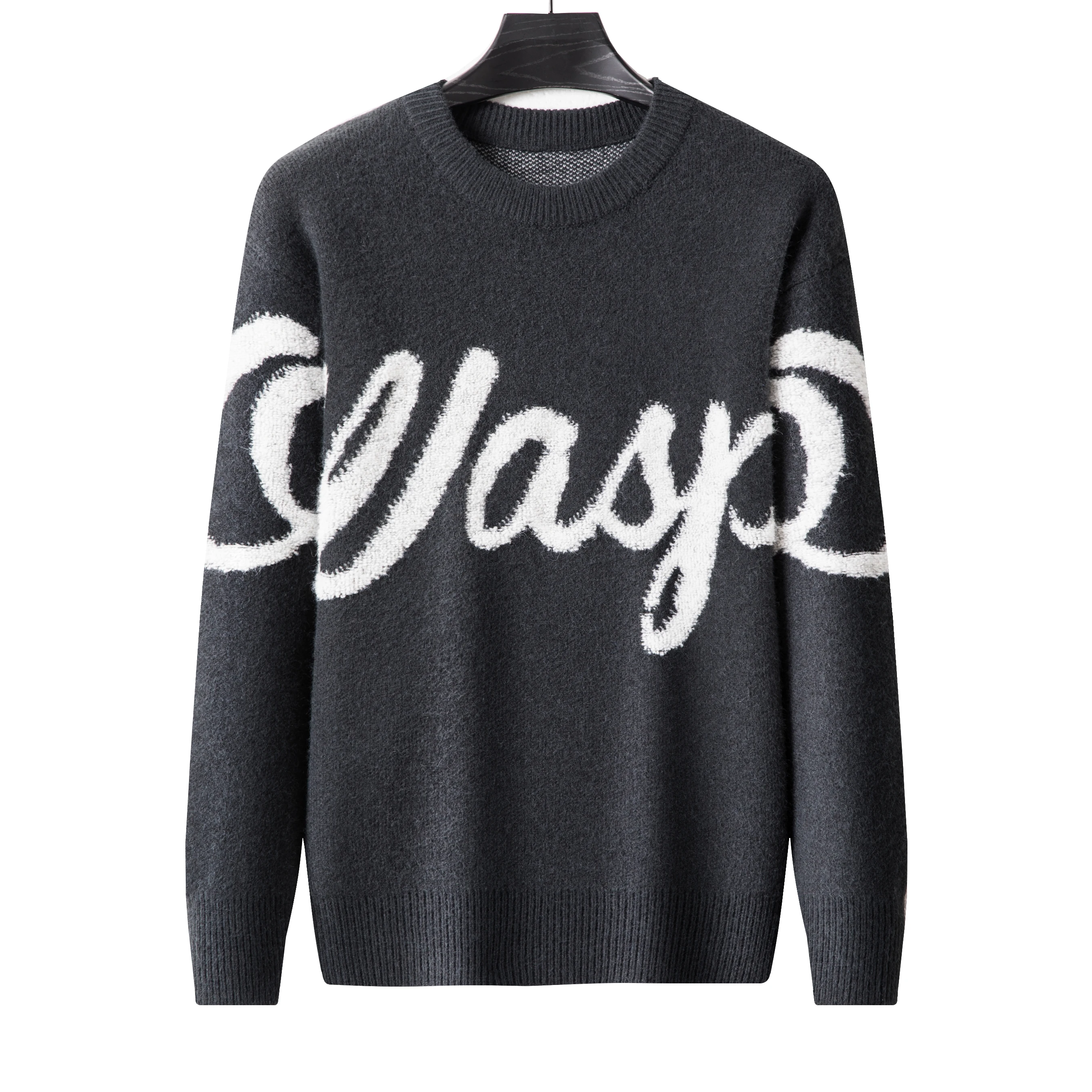 

High End Designer2022 Men's Knitting Pullover Jacquard Warm Thickened Autumn/Winter Sweater European Luxury Casual Men's Clothes