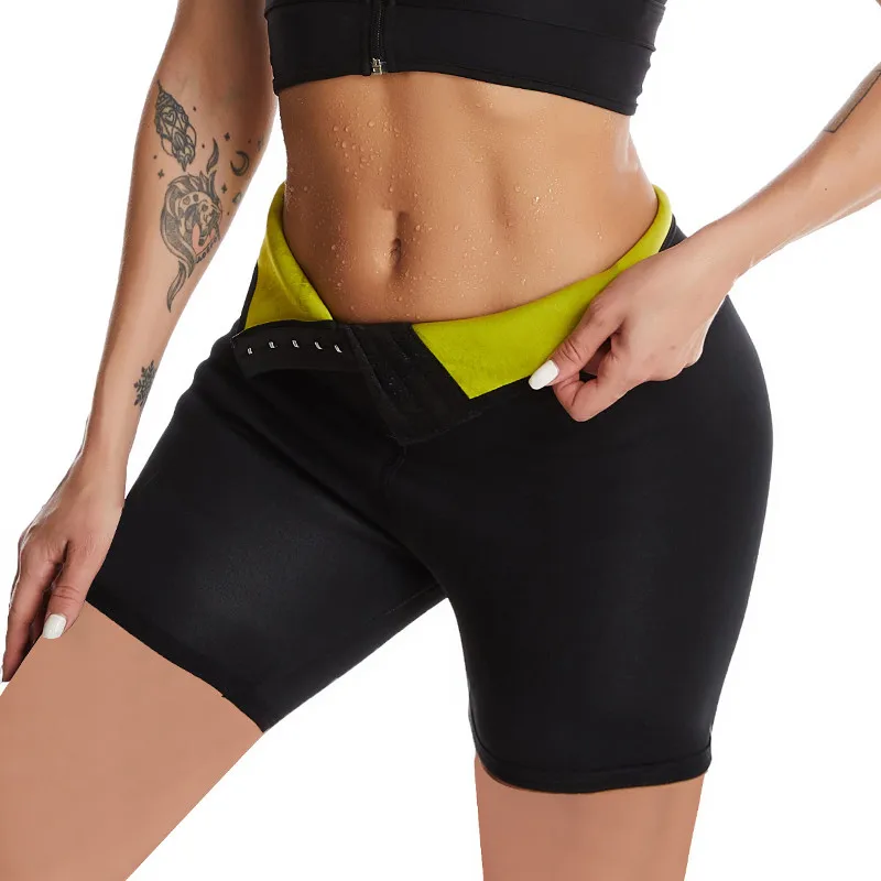 Neoprene Fitness Shorts Women Sauna Pants Body Shaper Weight Loss Slimming Pant Waist Trainer Shapewear Tummy Hot Sweat Leggings |