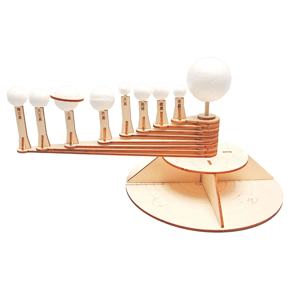 

1 Set DIY Space Planet Model STEM Solar System Wooden Solar System Model