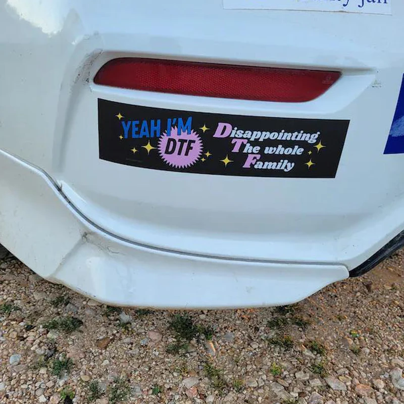 Автомобильные наклейки Word Inkjet Yeah I Am Dtf для бампера на окно внешние аксессуары