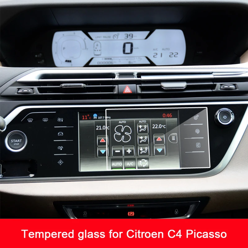 

Пленка из закаленного стекла для Citroen C4 Picasso, автомобильная GPS-навигация HD Clear Media, защитная пленка для сенсорного экрана 2014-2017 год