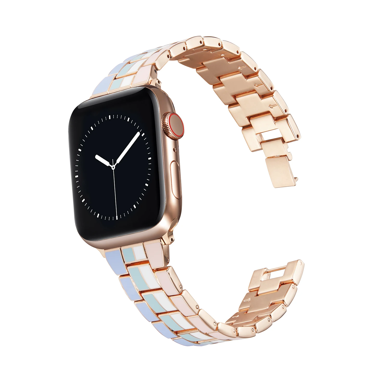 

Metal stainless steel strap For Apple watch Ultra 49mm 8 7 45mm 41mm Fashion watch strap For Apple watch6 5 4 SE 3 44/42/40/38mm