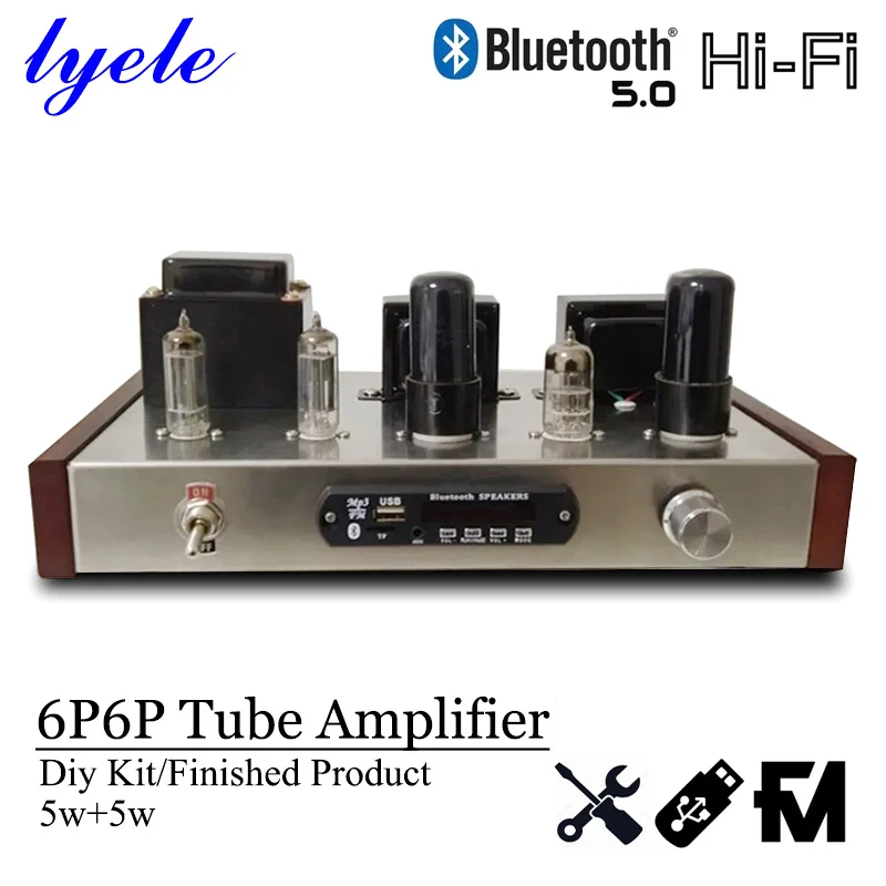 Вакуумный трубчатый усилитель Lyele Audio 6p6p комплект сделай сам Hi-Fi мощности класса А