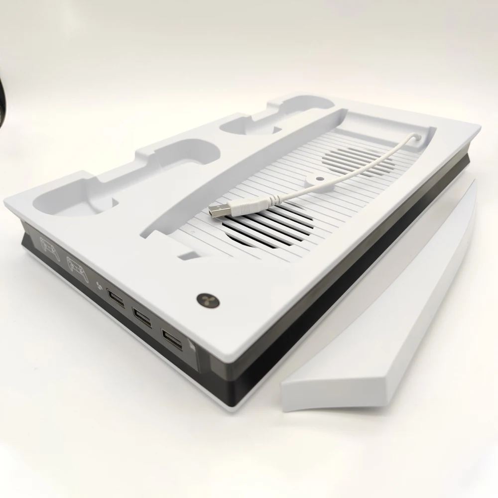 

Cooling Charging Cooling Base Fast Charging Multifunctional Cooling Bracket Console 5v Cooling Fan Seat For PS5 Usb Abs 1pc