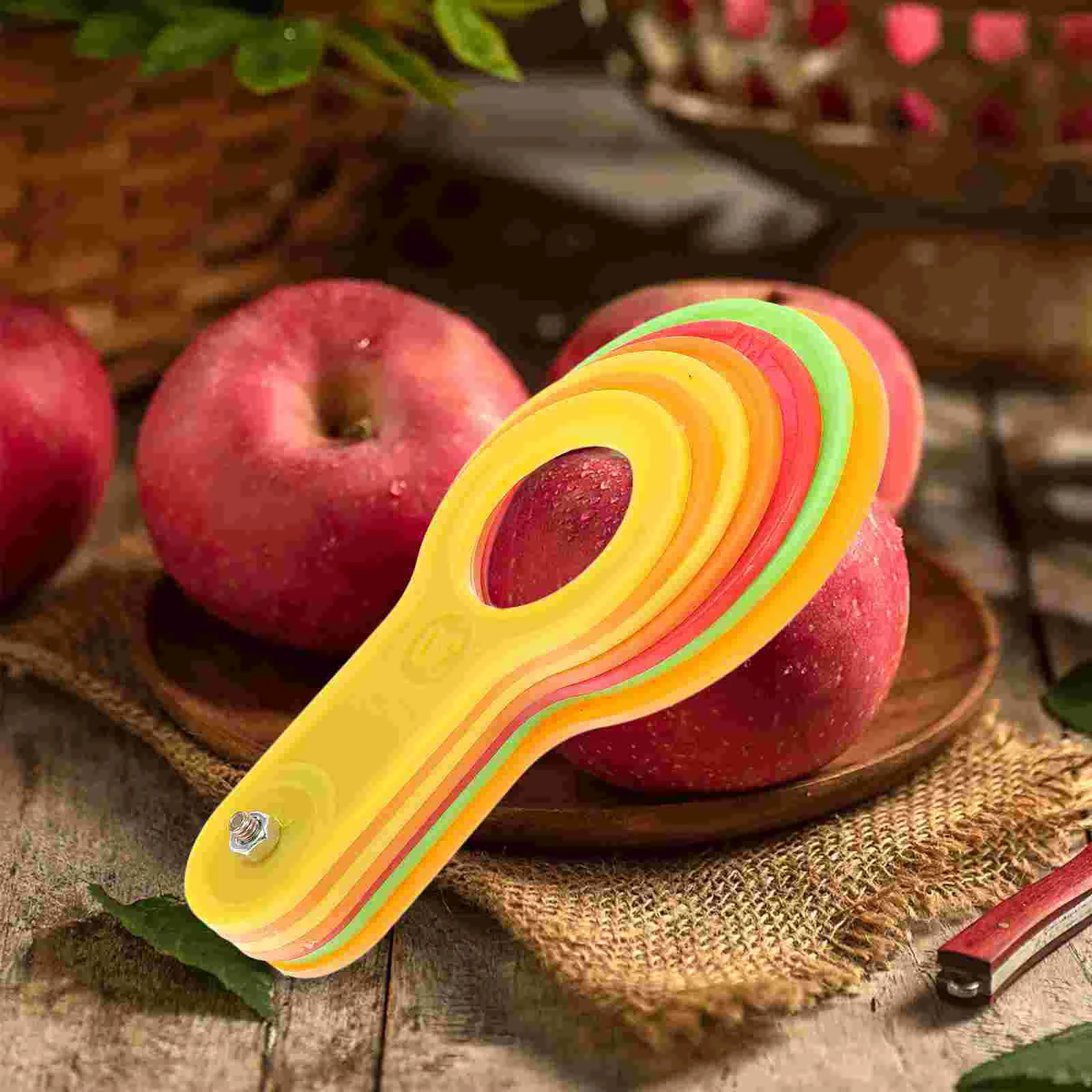 

Fruit Measuring Ruler Diameter Gauge Fruits Tool Lap Gauges Plastic Circle Peaches