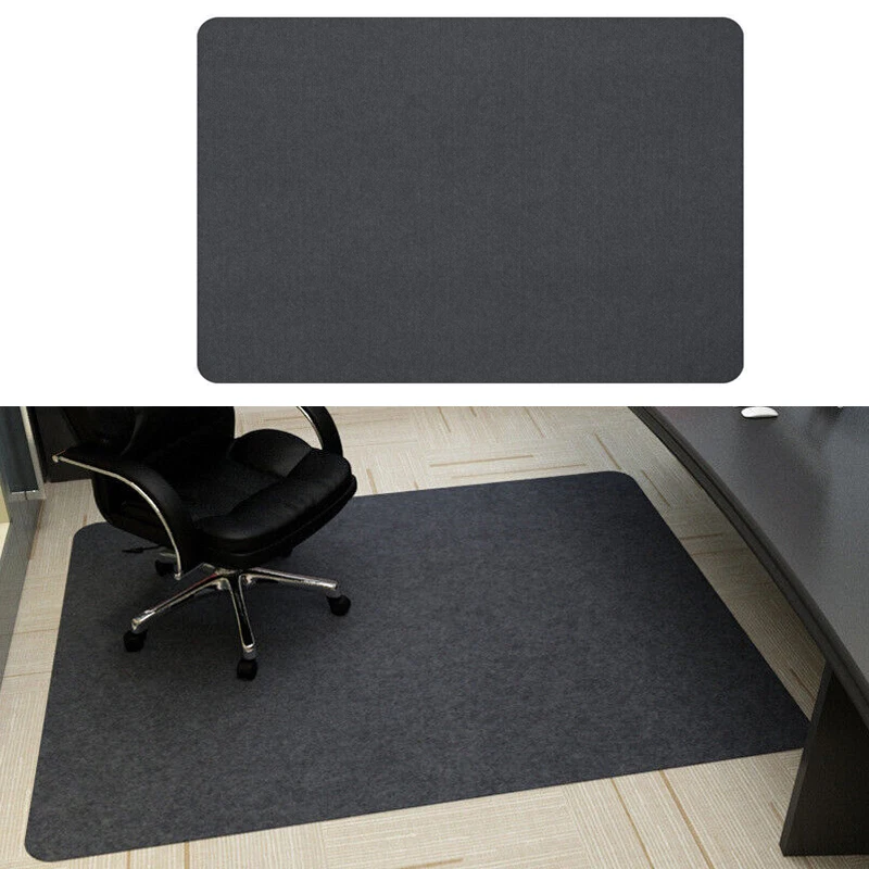 

1PC High Quality Desk Protection Floor Mat Swivel Chair Foot Pad Non-slip Handmade Square