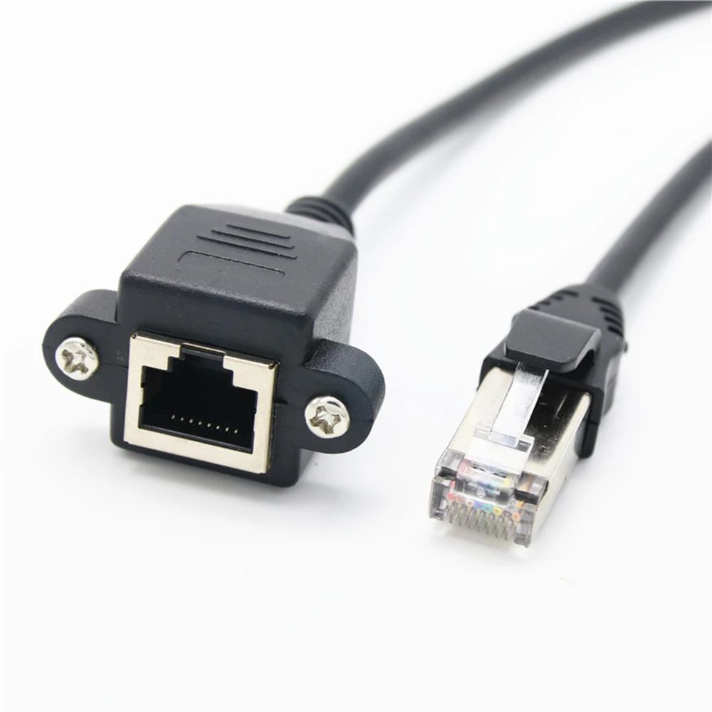 100/60/30 см RJ45 кабель штекер-гнездо с винтами для монтажа панелей Ethernet LAN сетей