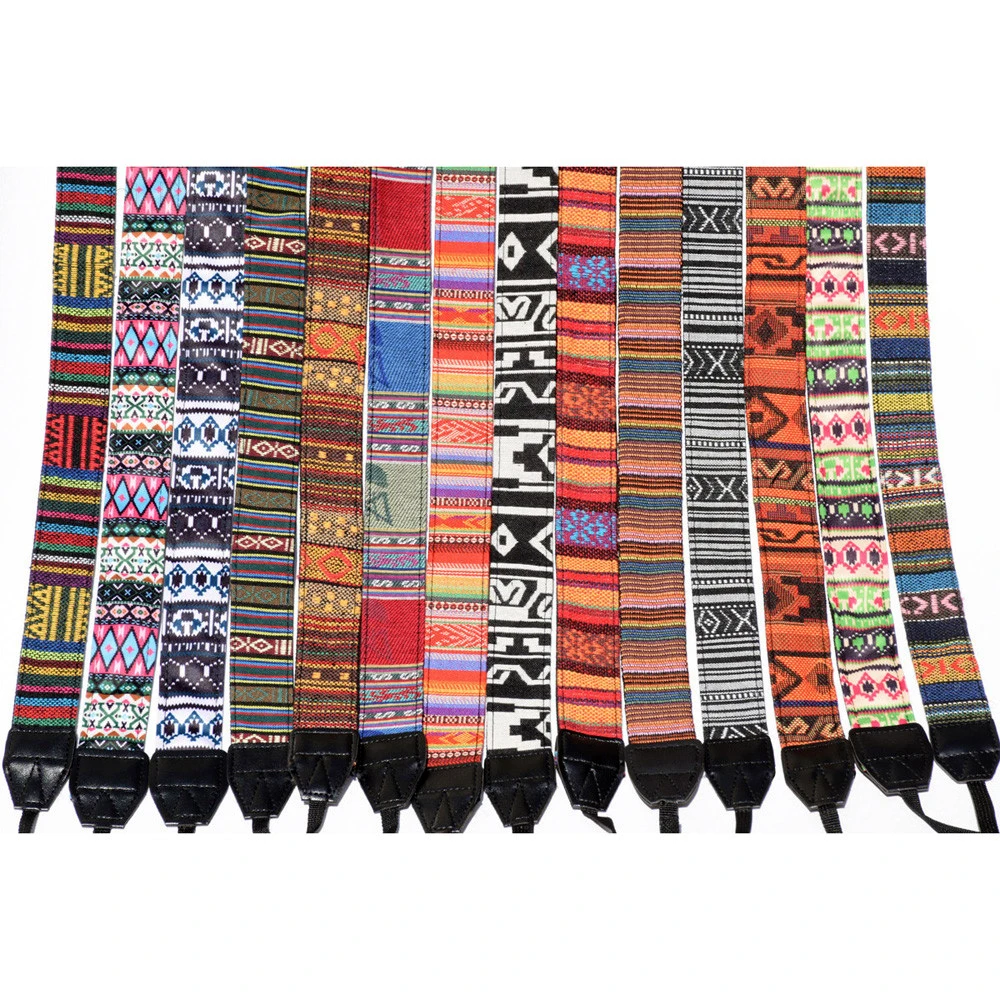 

Retro Style Double Cotton Yard Colorful Pattern Camera Shoulder Neck Sling Hand Strap Belt For Canon Nikon DLSR Camera