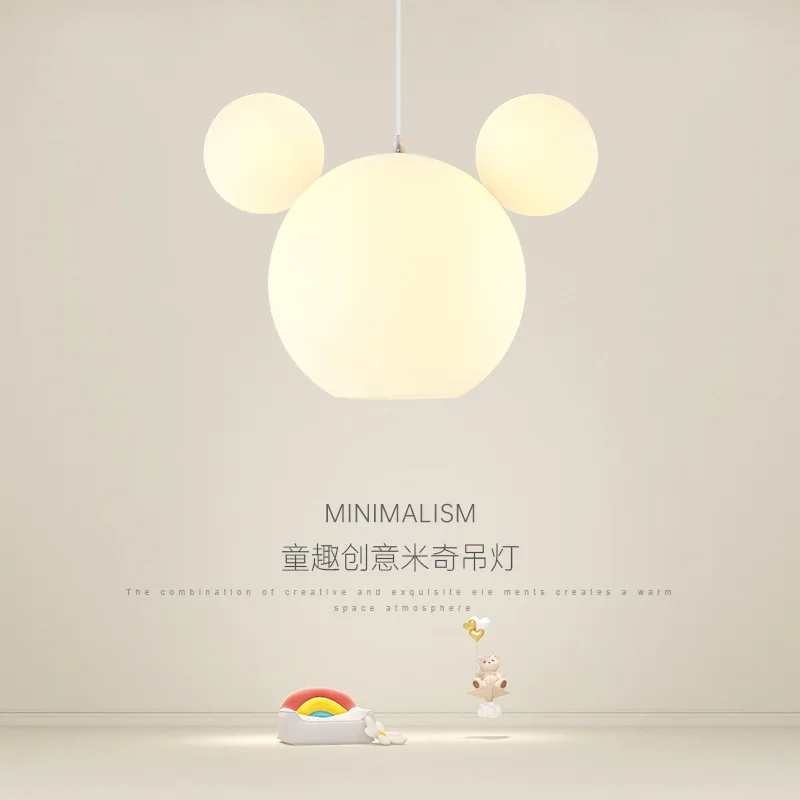 

Minimalist cartoon children's room ceiling light net red aisle porch chandelier creative bear warm boy girl bedroom light