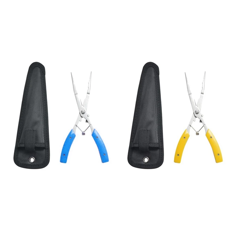

Multi-Purpose Fishing Pliers Comfortable ABS Grips With Storage Bag Lanyard For Freshwater Or Saltwater Fishing