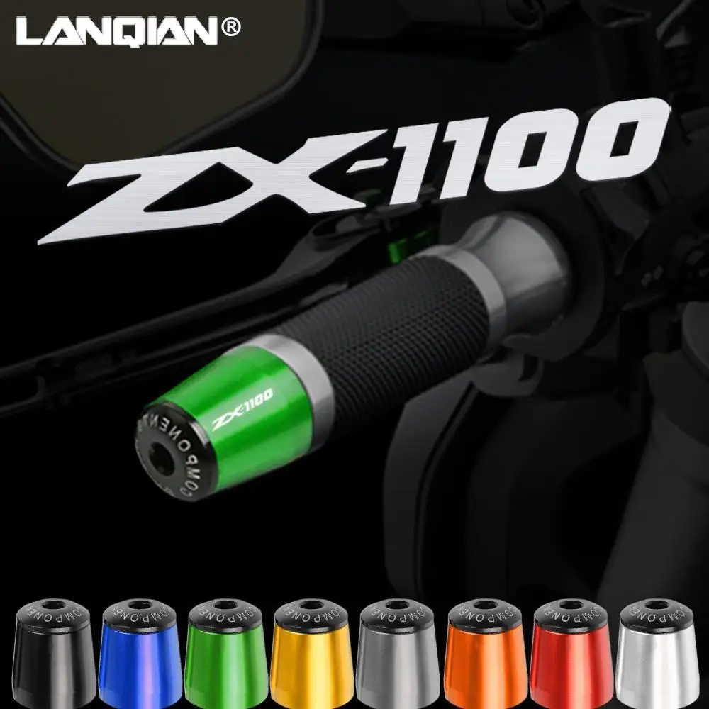 

Motorcycle Handlebar Caps Handle Bar Grips Ends Plug For Kawasaki ZX1100 ZX 1100 ZX11 1990-2001 1998 1999 2000 Accessories