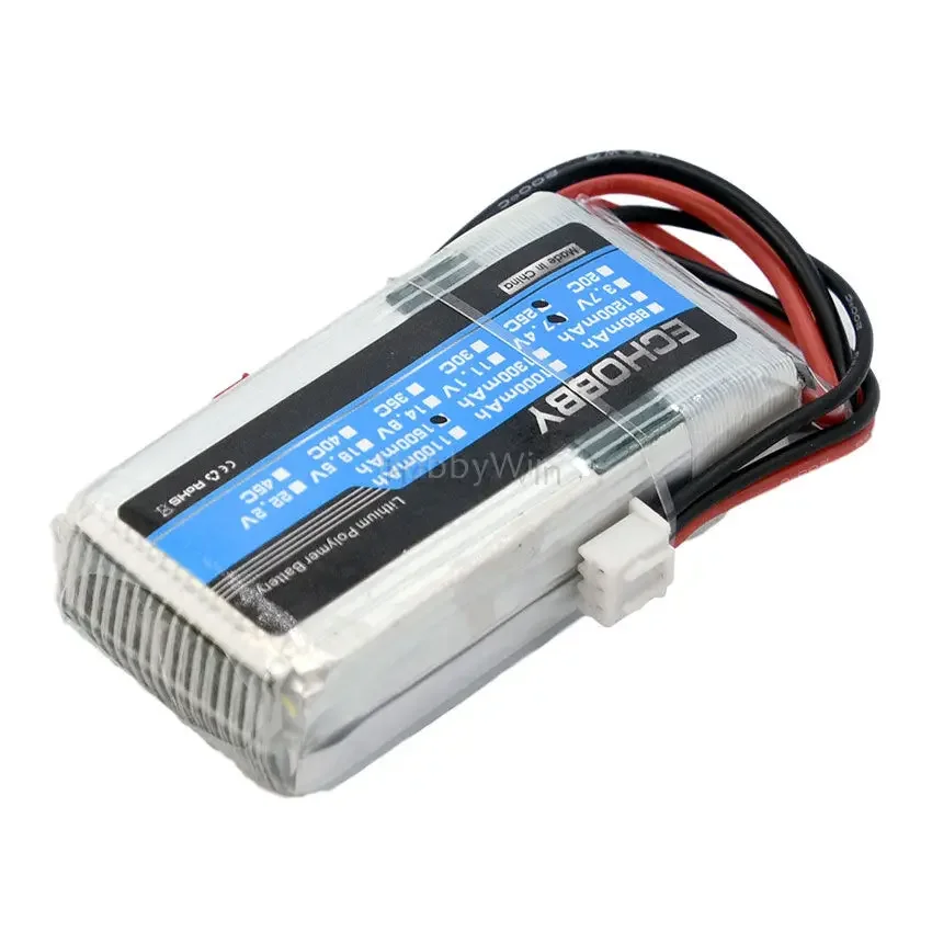 7 4 В 2S 1500 мАч 25C Литий-полимерный аккумулятор JST штекер для радиоуправляемого
