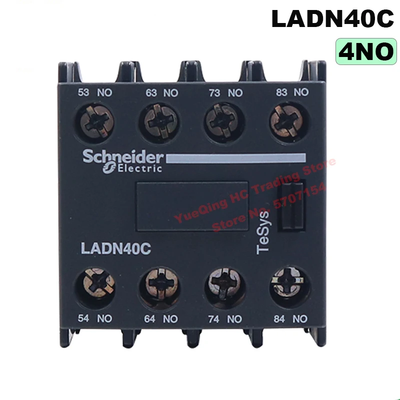 Schneider Electric LADN40C дополнительный Контактный блок LA-DN40C 4NO для TeSys D series контактор