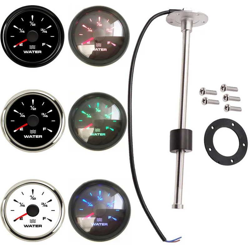 52 мм 240-30 Ом Измерители уровня воды 100 150 200 250 300 350 450 Датчики 0-180 10-180 для авто лодки