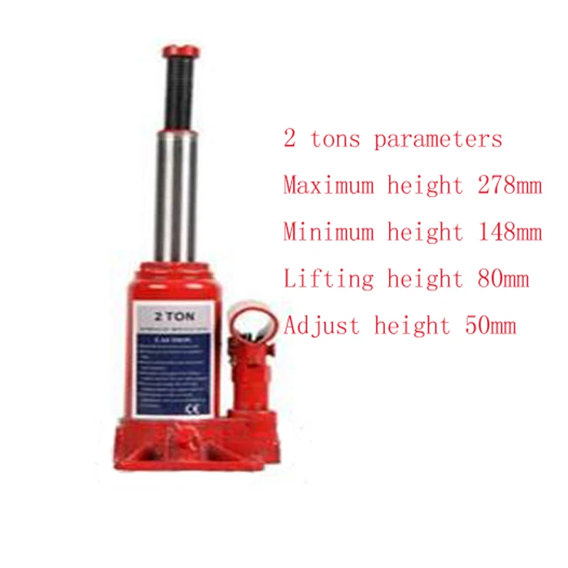 Vertical Hydraulic Jack 2 Tons  Trolley Car Off-Road Vehicle With Tire Changing Jack