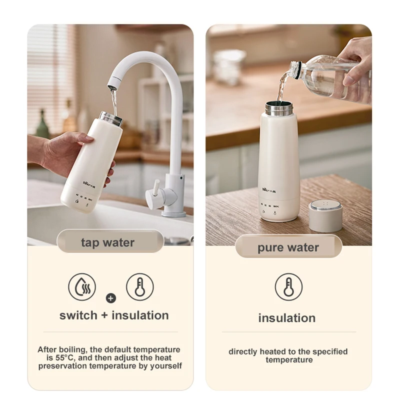 Электрический чайник Bear 300 мл 110 В-240 В для деловых поездок водонагреватель из