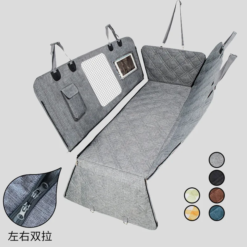 

Новые товары, стандартные съемные водонепроницаемые коврики для домашних животных с креплением на автомобиль, задние утолщенные автомобильные коврики для собак, Нескользящие Коврики для сидений для домашних животных