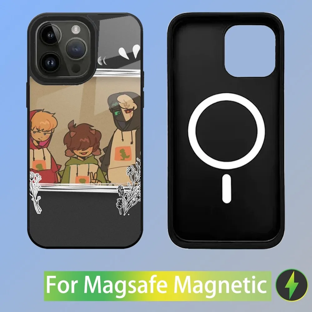Чехол для телефона Dream Smp DSMP iPhone 15 14 13 12 11 Plus Pro Max Mini Magsafe магнитная Беспроводная
