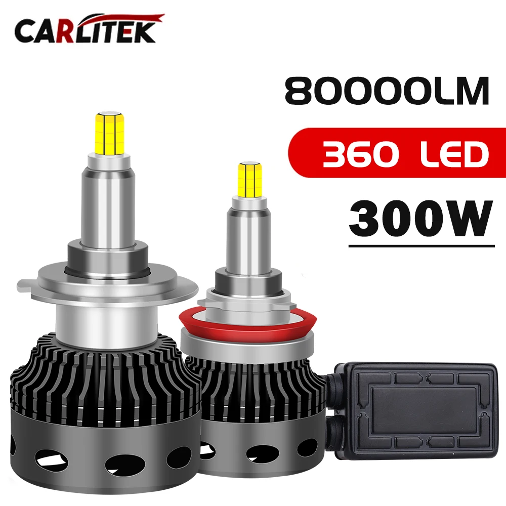Лампы для автомобильных фар, H1 H4 D2S D4S H8 H9 H11 360 HB3 6000 HB4 9005 Hir2, 9006 Вт, 9012 лм