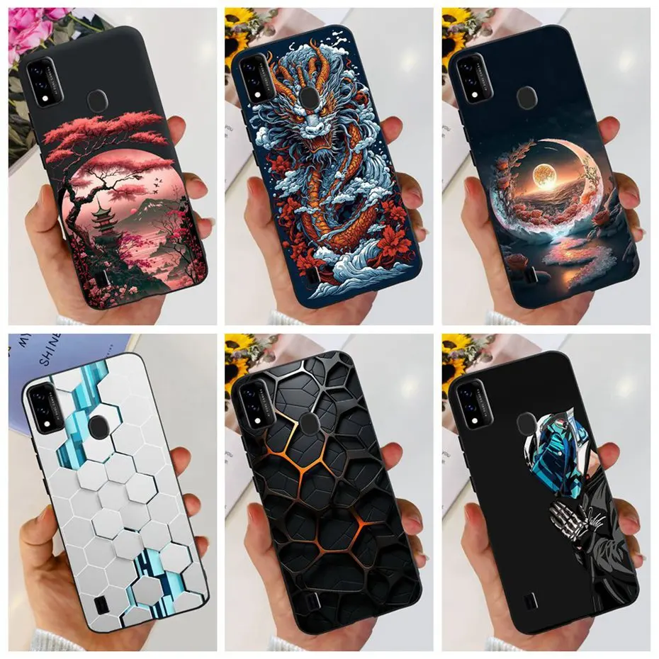 Модный чехол для ZTE Blade A51 A71 2021 Мягкая силиконовая задняя крышка из ТПУ Zte A7030 чехлы