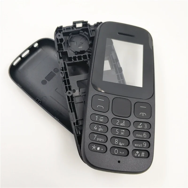 Для Nokia 105 2017 TA-1010 полный чехол для телефона средняя рамка английская клавиатура