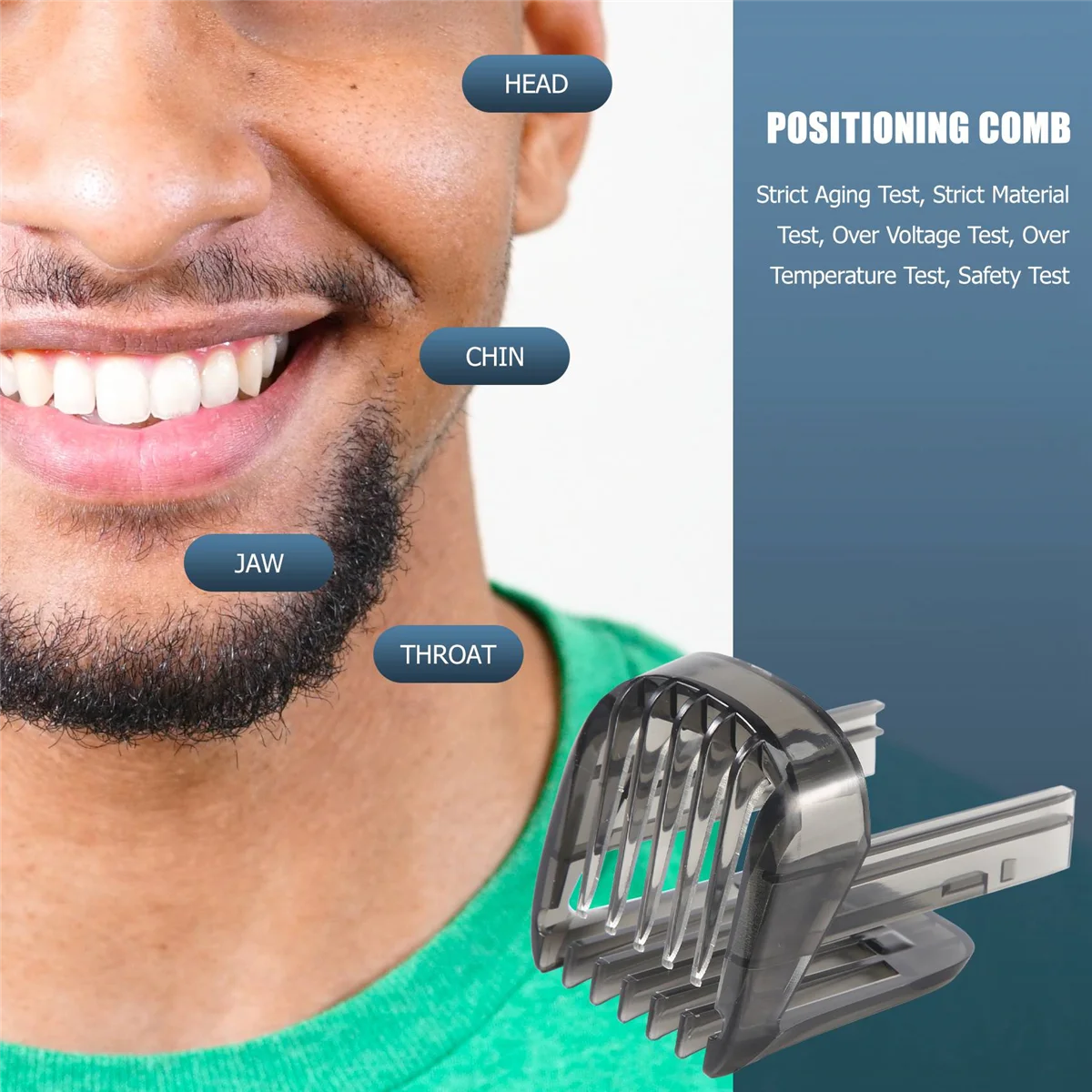 Фиксированный гребень-позиционер подходит для машинки стрижки волос Philips HC5410 HC5440