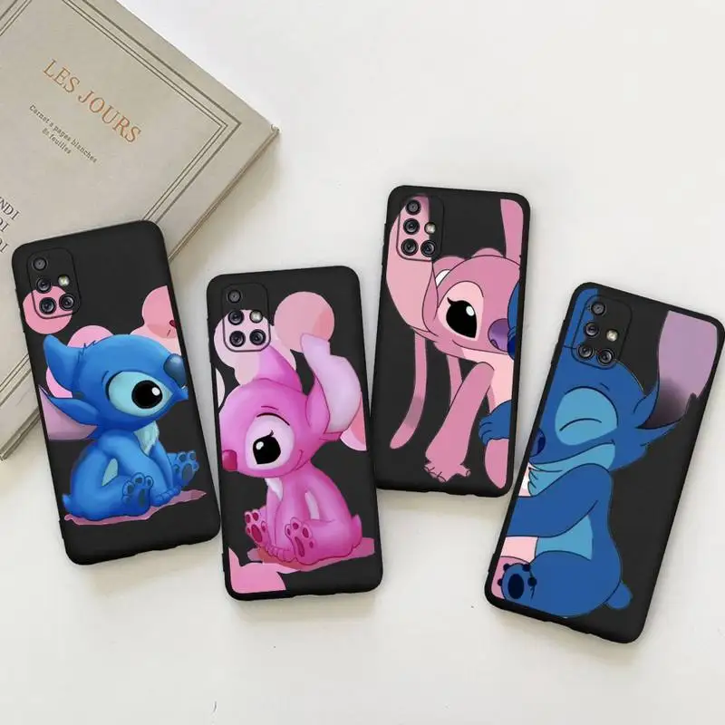 

Love Angie And Stitch Phone Case For Samsung Galaxy A73 A53 A13 A03S A52 A72 A12 A81 A30 A32 A50 A80 A71 A51 A31 5G