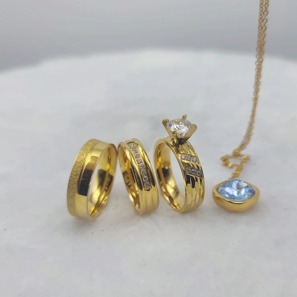 Дизайнерские Ювелирные изделия из нержавеющей стали с фианитом бриллиант