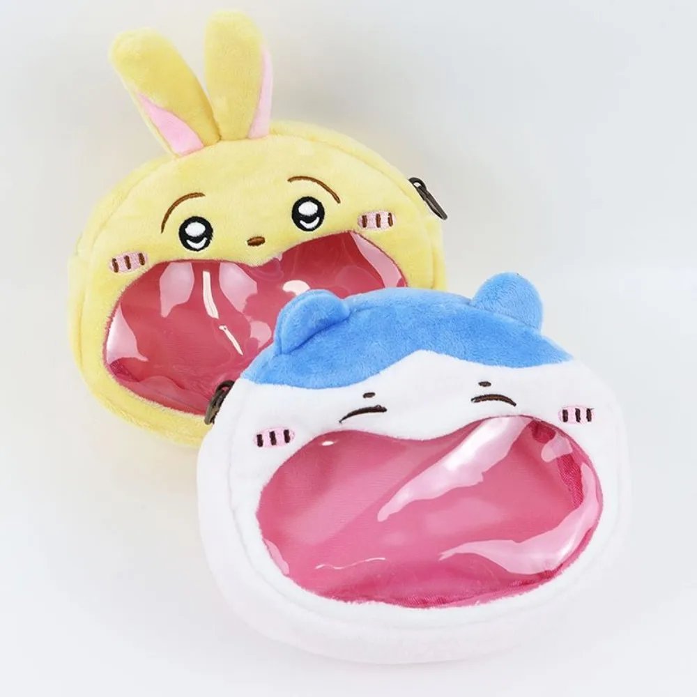 Фото Новая многофункциональная сумка-кошелек Chiikawa Ita Bag Usagi: милая сумка для хранения, канцелярских принадлежностей, монет, косметики, портативный аксессуар для студентов и девушек №4