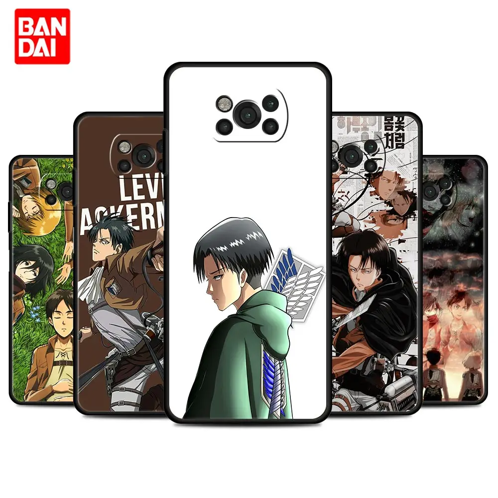 

Levi Ackerman Attack On Titan Case for Xiaomi Mi Poco X3 NFC F3 Redmi Note 9s 9 9A 9C 8 10 11 9T 8T 10T K40 Pro Plus Cover Thin
