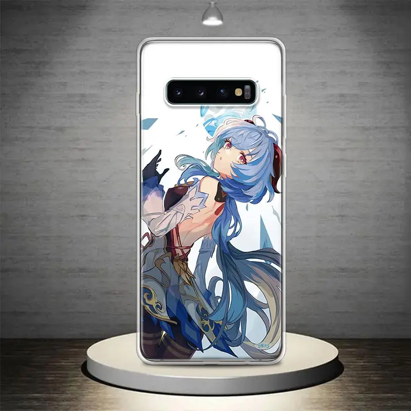 Чехол для телефона Genshin Impact Ganyu Samsung Galaxy S25 S24 S23 S22 Ultra S21 Plus S20 FE S10 S25U Soft Shell Capa Funda S2