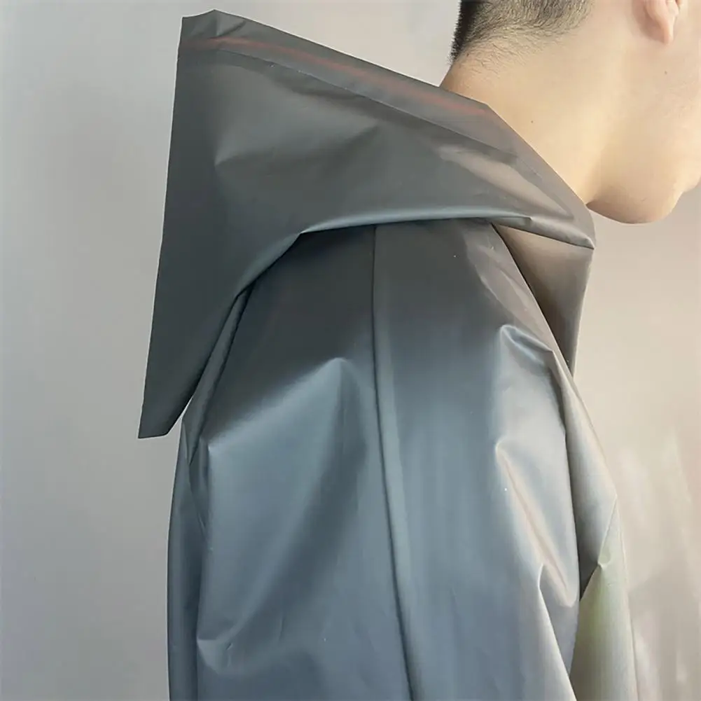 

Transparent Buttons Closure Long Style Waterproof Rain Cape for Climbing