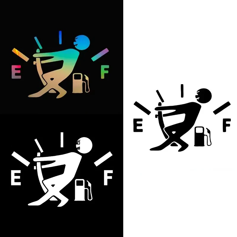 Забавная Отражающая виниловая указка для топливного бака 13x9 см