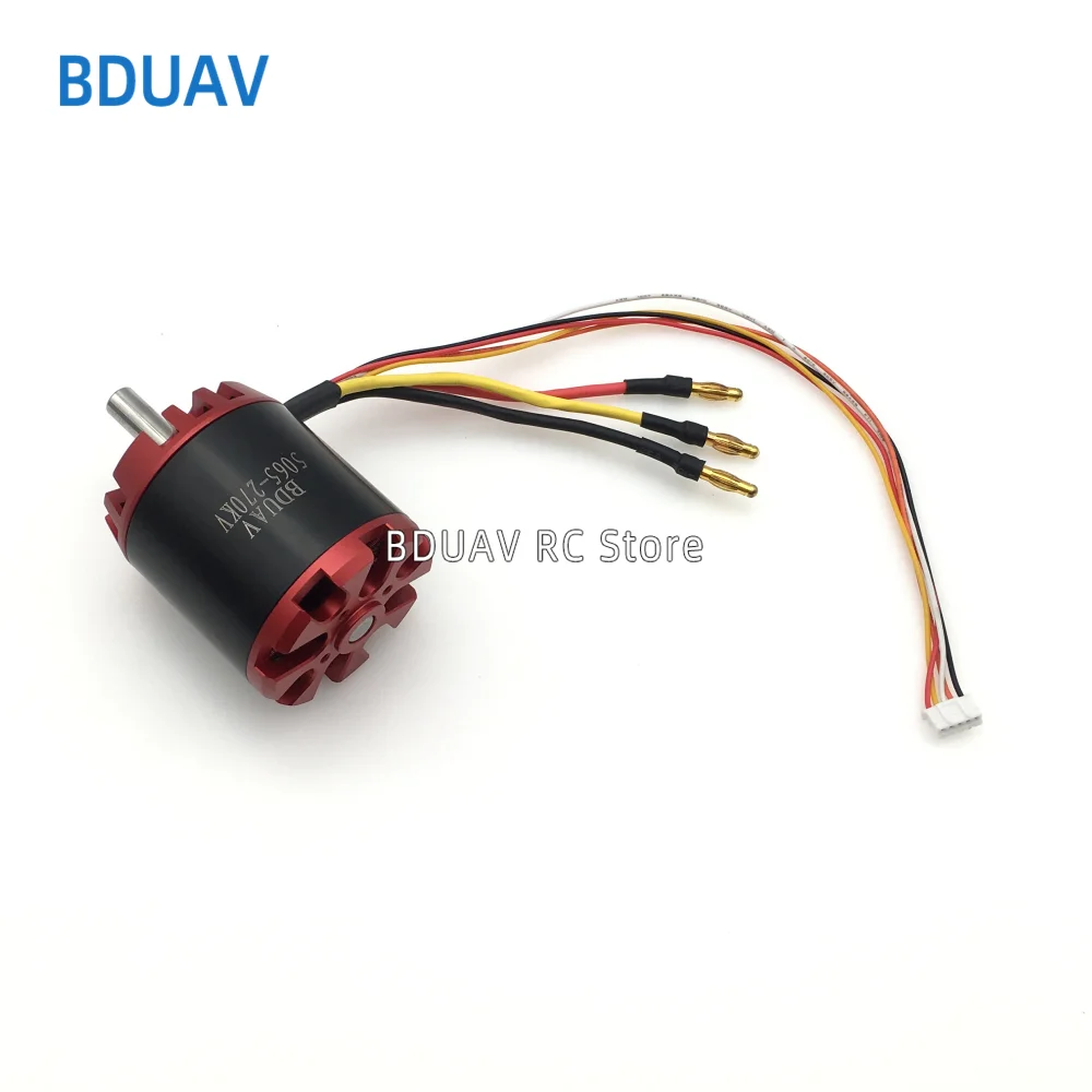 Фото 1 шт. 5065 200KV 270KV 320KV 6-12S BLDC бесщеточный мотор-коллектор (Outrunner) красный, с датчиками, для электроскейтборда, балансировочного скутера, для создания тяги №3