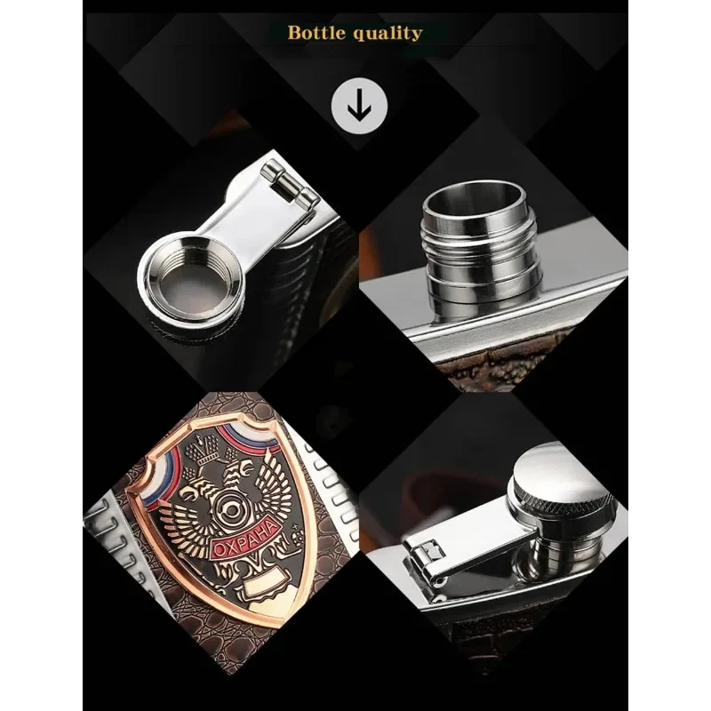 Портативный винный горшок из нержавеющей стали 304 5 унций/8 унций