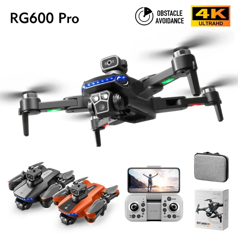 

New Upgrade Drones 4K HD Dual Camera LED Banner,Optical Flow,Four Sided Obstacle Avoidance RC Brushless Motor Drone Toy Gifts