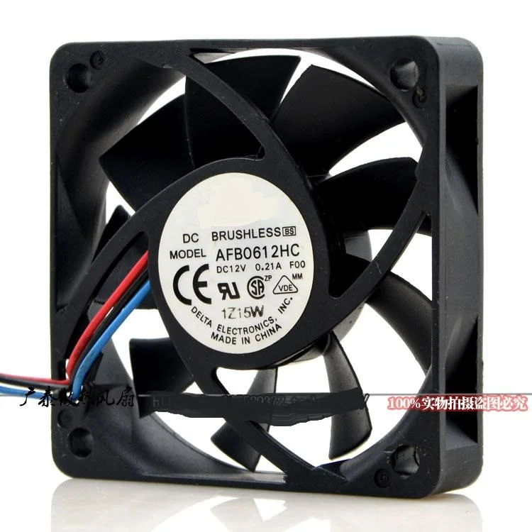 

New original AFB0612HC DC12V 0.21A 6CM double ball small chassis cpu 3-wire speed measurement cooling fan
